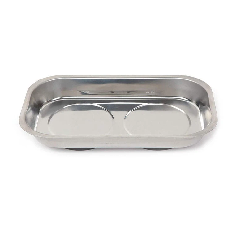 Bandeja rectangular de piezas magnéticas