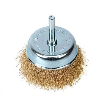 Cepillo de copa de alambre ondulado