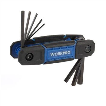 Llave hexagonal plegable métrica 8 piezas