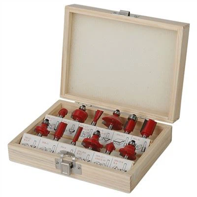 Juego de brocas para enrutador de madera