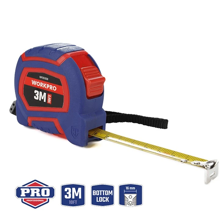 CINTA MÉTRICA DE 3M(10FT)x16MM CON HOJA RECUBIERTA DE NYLON