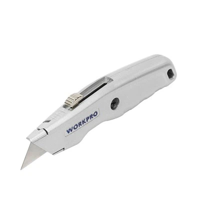CUCHILLO UTILIDAD RETRÁCTIL DE ALUMINIO WORKPRO
