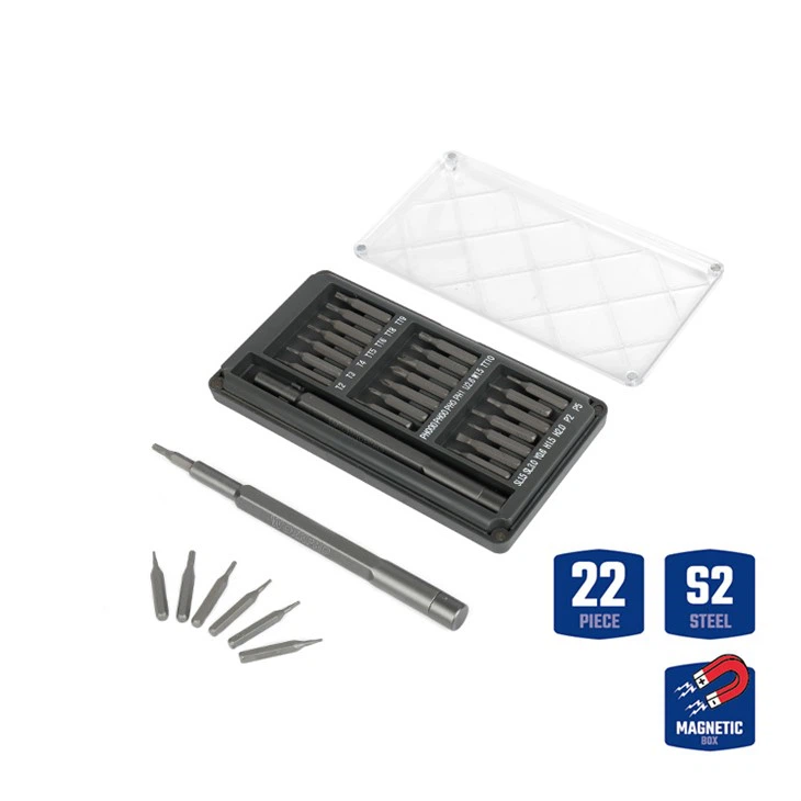 JUEGO DE DESTORNILLADORES DE PRECISIÓN WORKPRO DE 21 PIEZAS CON MANGO DE ALUMINIO