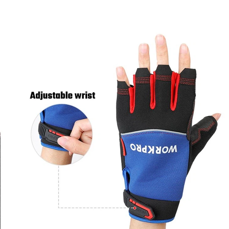 WORKPRO FINGERLESS MECHANIC WORK GLOVES - XXL
