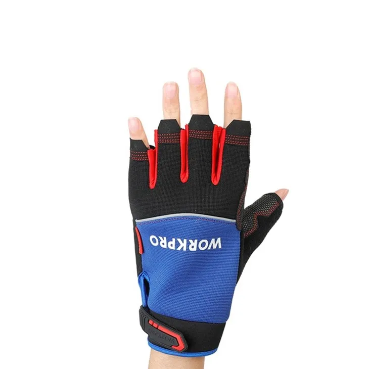 WORKPRO FINGERLESS MECHANIC WORK GLOVES - XXL