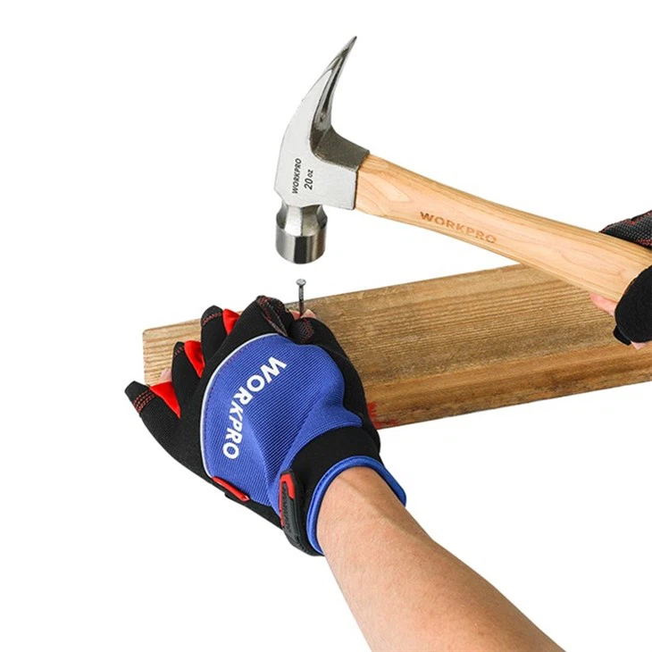 Guantes de trabajo mecánico sin dedo de WorkPro - xxl